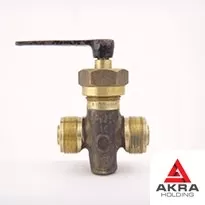 Кран 3-ходовой штуцерный сальниковый с Г-образной пробкой 536-3М.332 (ИТШЛ.491741.011) 10х25