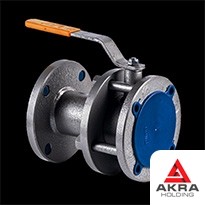 Кран запорный проходной фланцевый с гидроприводом