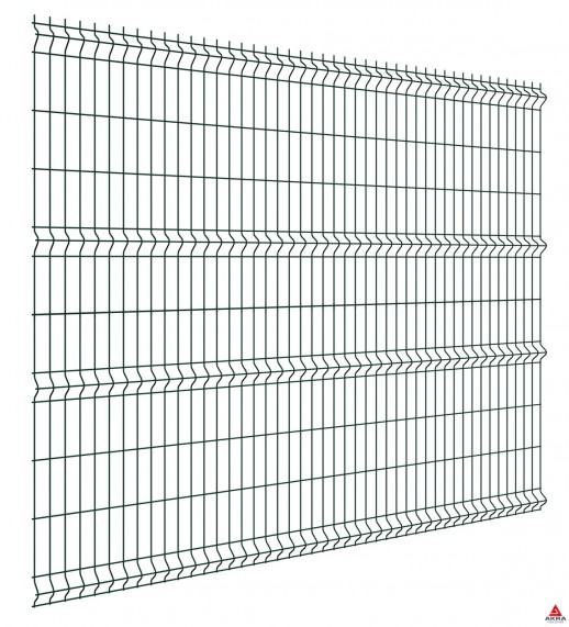 3D панель ограждения оцинкованная 2430х2500х4 мм