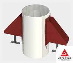 Опора вертикальных трубопроводов 219x5,3 ВП ОСТ 36-146-88