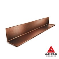 Латунный профиль Г-образный ЛС59 80х15х2 мм для пола