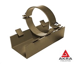Корпусная хомутовая подвижная опора 630x65 КХ ОСТ 36-146-88
