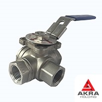 Кран 3-ходовой фланцевый сальниковый с Т-образной пробкой 536-3M.350-02 (ИТШЛ.491745.007-02) 50х6