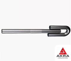 Резьбовая тяга с ушком для подвесок станционных трубопроводов 56x20000x16,5 Сталь 20 ОСТ 34-10-741-93