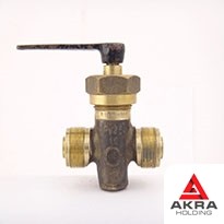 Кран 3-ходовой штуцерный сальниковый с Г-образной пробкой 536-35.694-02 (ИТШЛ.491741.008-02) 10х25