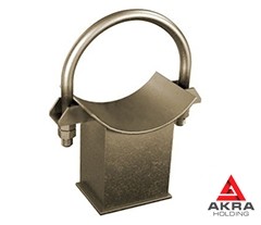 Однохомутовые скользящие опоры 133x188x171x85x4 Сталь 20 ОСТ 108.275.31-80