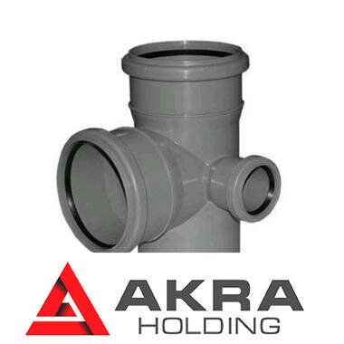 Крестовина двухплоскостная канализационная Правая 110х110х50/90 ПП