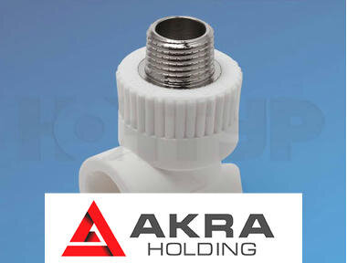 Угольник для полипролиленовых труб комбинированный с креплением НР DD 20,25 -1/2 PPR