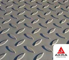 Лист рифлёный чечевица 1,5х4000х2000 мм Ст1