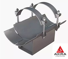 Неподвижная хомутовая опора с корпусом 219x160x20,9 ТС-670.00.00-18 Серия 5.903-13 в.7-95