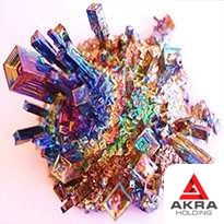 Висмут металлический ВИ0 в слитках 100 кг