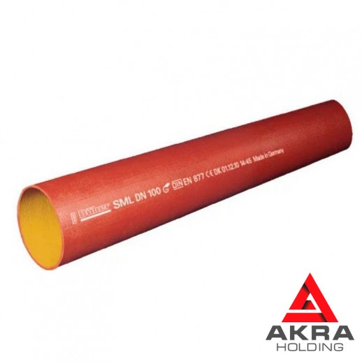 Чугунная безраструбная труба SML 80мм