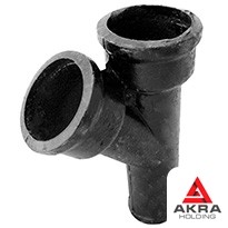 Тройник косой 45 150x50 мм ЧК